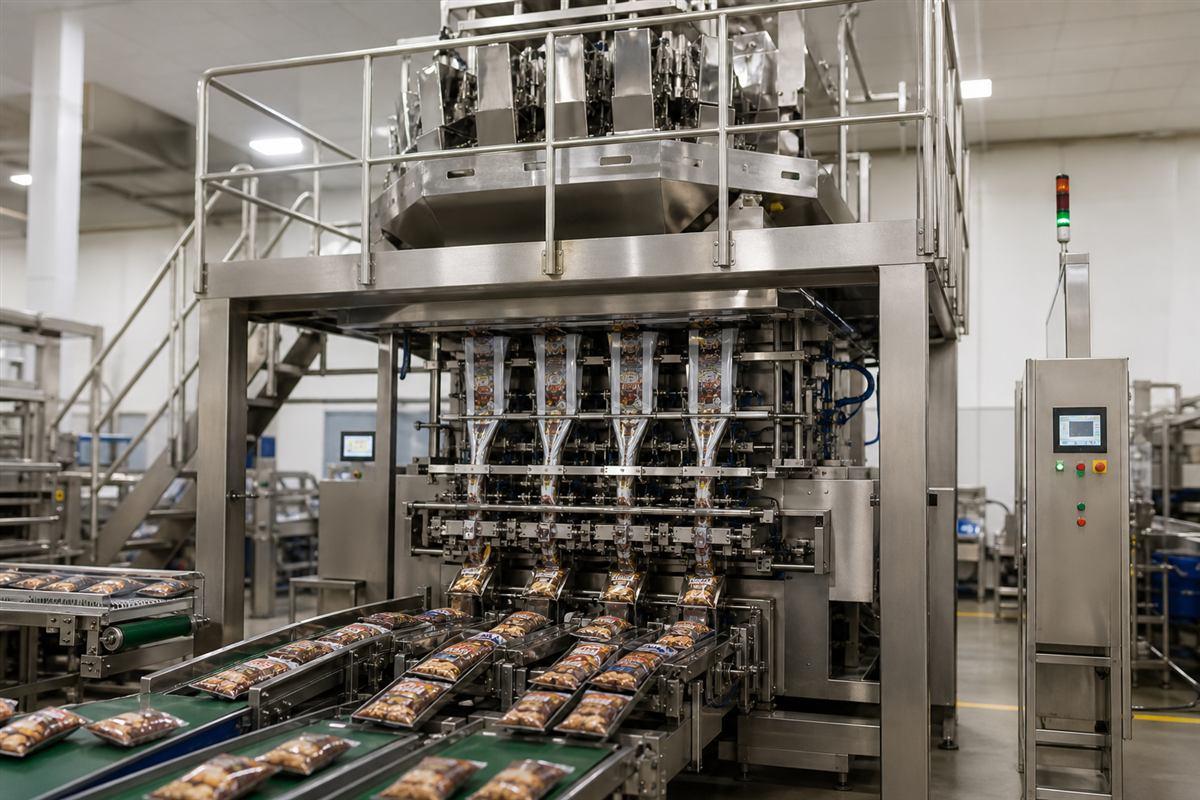 Form-fill-seal pouch packaging machine